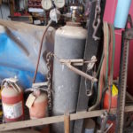 Acetylene tank selling with trailer